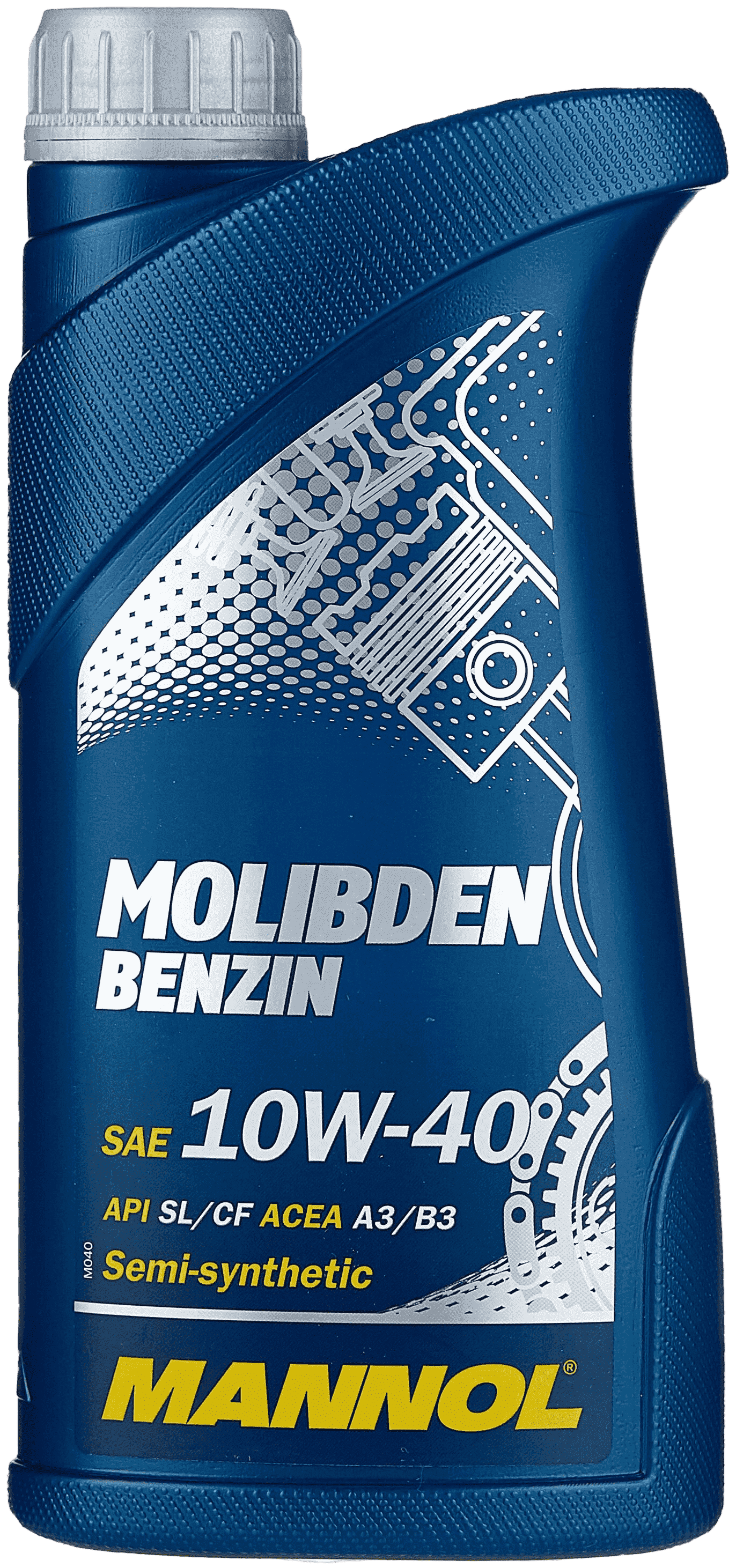 Моторное масло Mannol MOLIBDEN BENZIN 10W-40, 1л (Mannol: N7505-1)